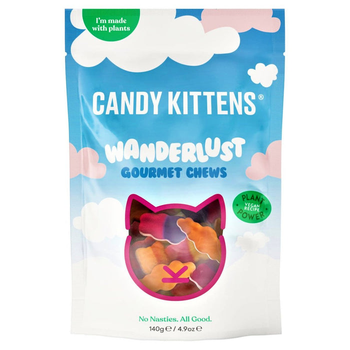 Candy Kittens Wanderlust Gourmet Chews Pouch 140g - Happy Candy UK LTD