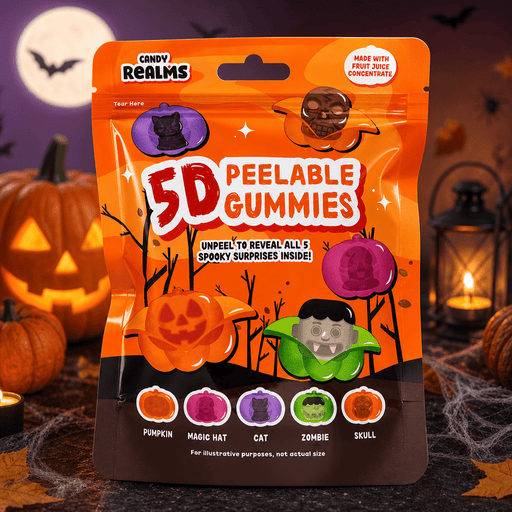 Candy Realms 5D Peelable Halloween Gummies Pouch 60g