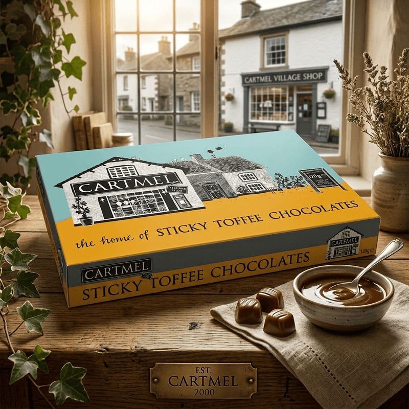 Cartmel Sticky Toffee Caramel Milk Chocolates Box 120g