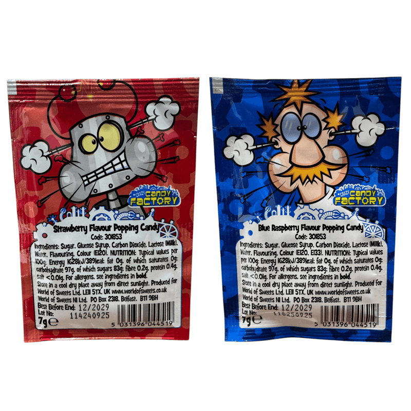 CCF Popping Candy Strawberry & Raspberry 2 Pack