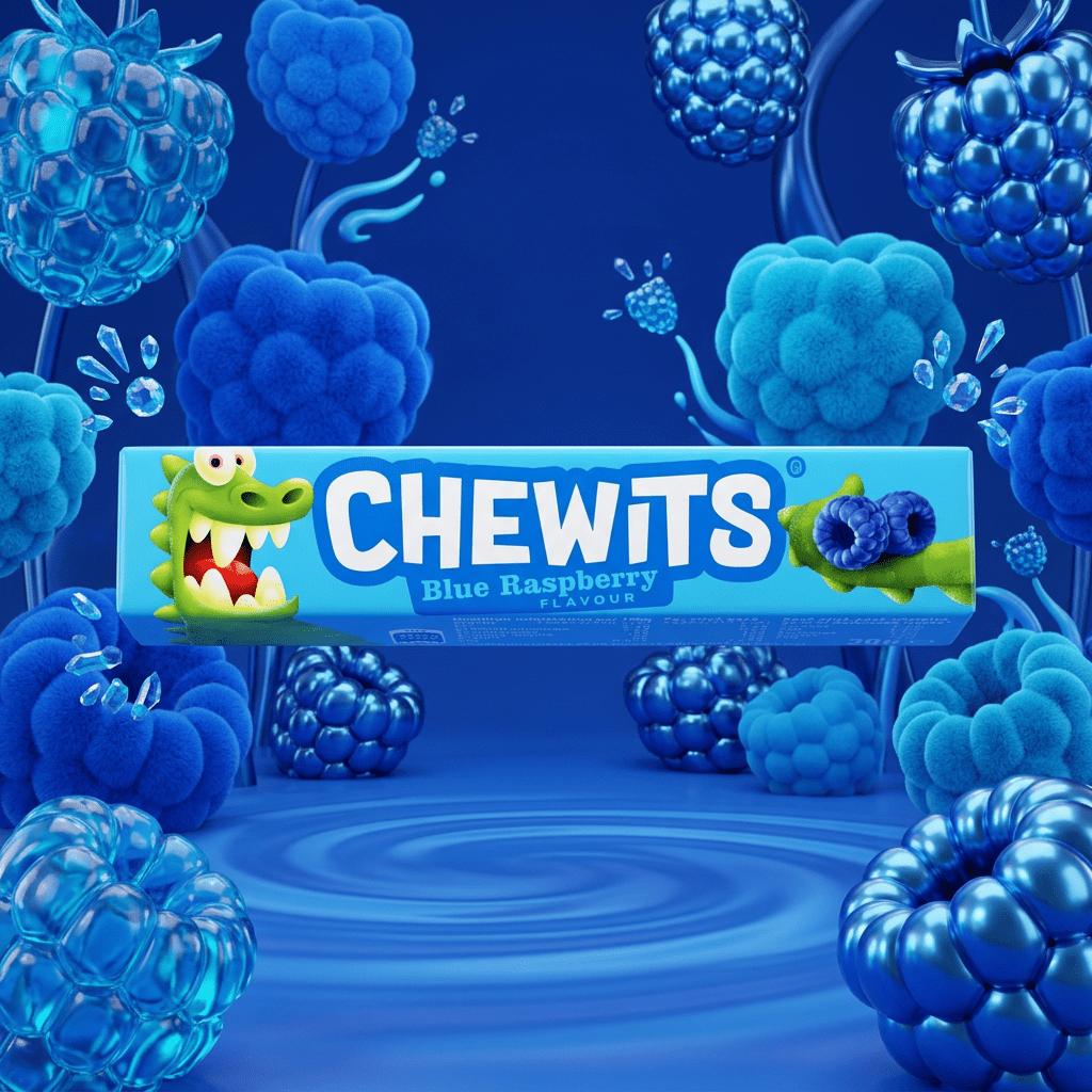 Chewits Blue Raspberry Flavour Stick Pack 30g — Happy Candy UK LTD