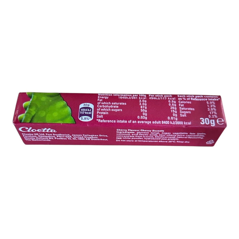 Chewits Cherry Stick Pack 30g - Happy Candy UK LTD