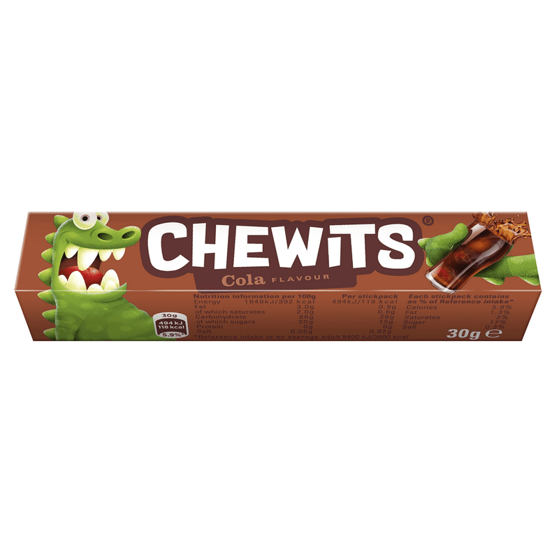Chewits COLA Flavour Stick Pack 30g - Happy Candy UK LTD