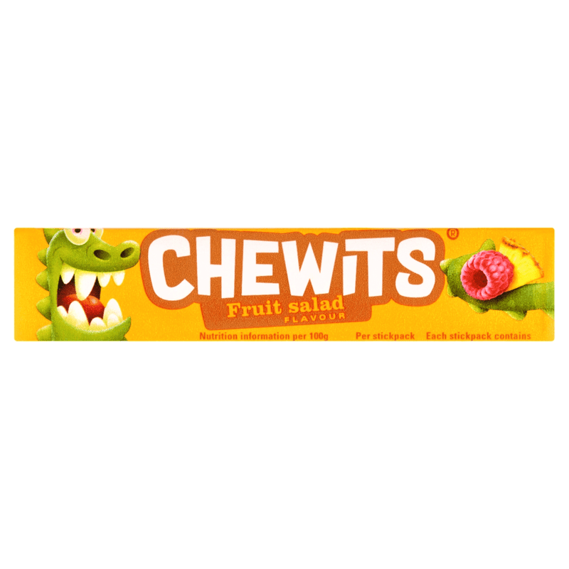Chewits Fruit Salad Flavour Stick Pack 30g - Happy Candy UK LTD