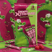 Chewits XTREME Extremely Sour Cherry Chews Multipack (3x34g)