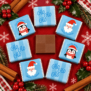Christmas Themed Milk Chocolate Neapolitans 8 Pack 40g