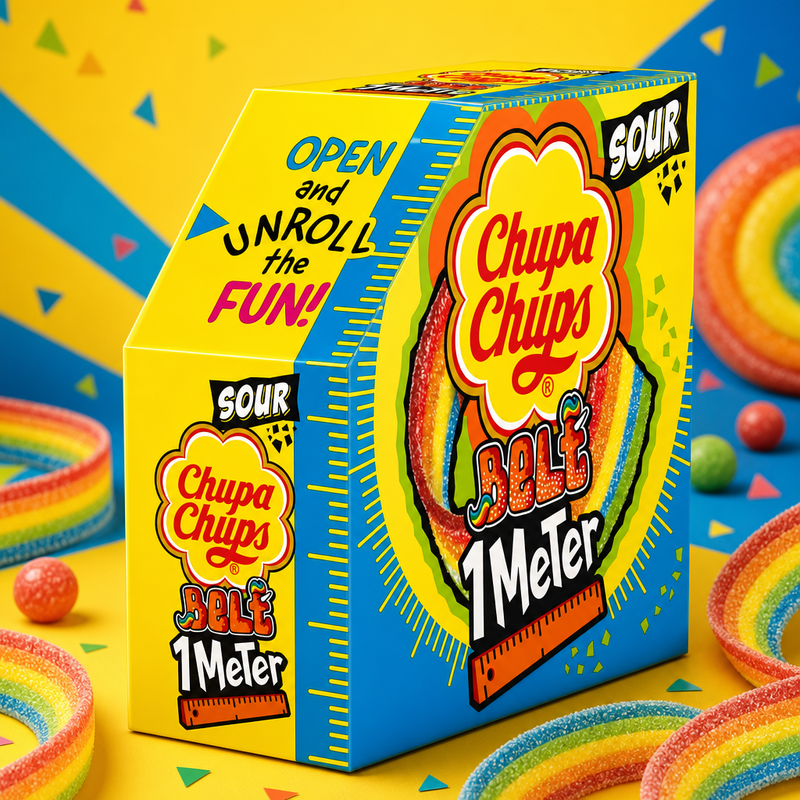 Chupa Chups 1 Metre Sour Belt 55g
