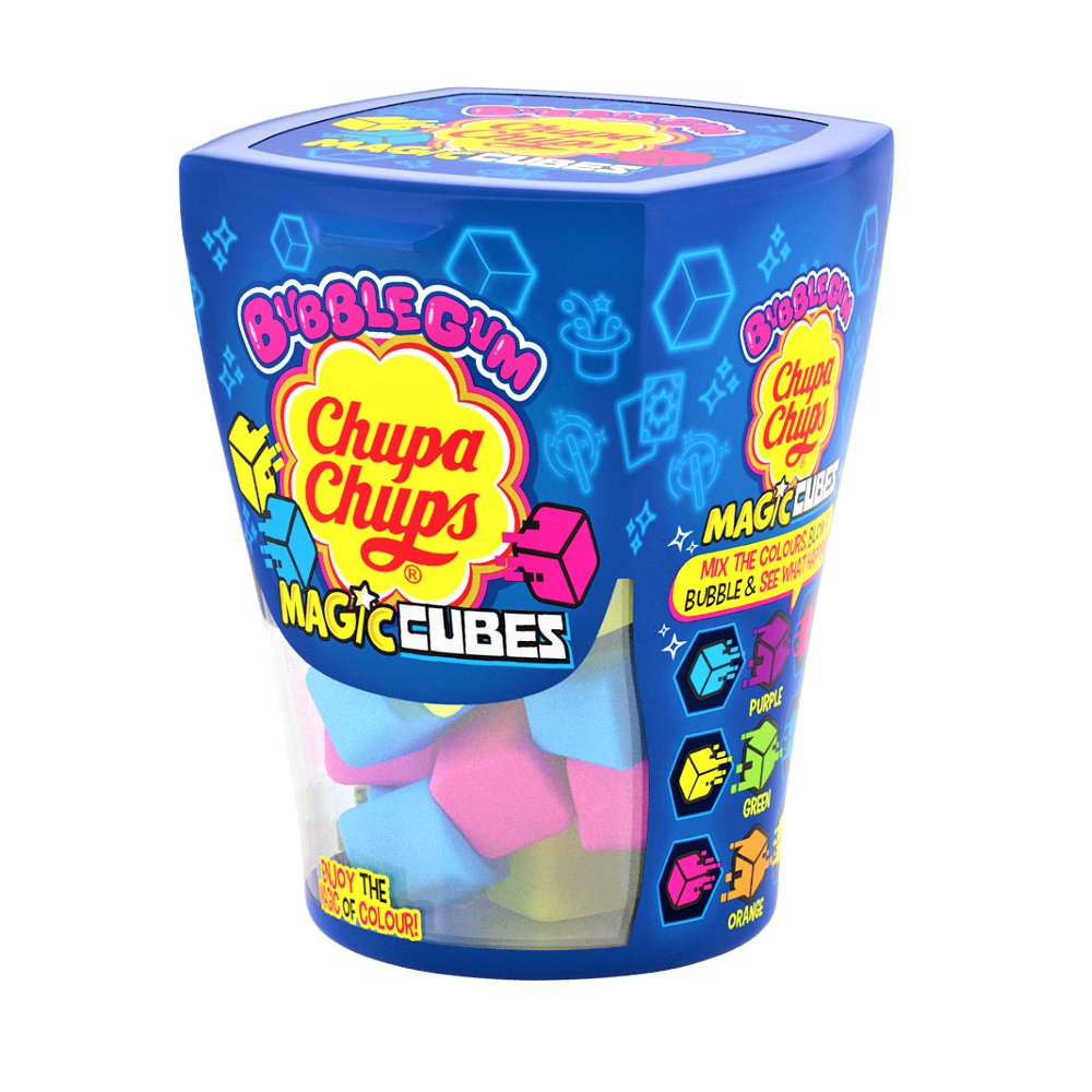 Chupa Chups Bubblegum Magic Cubes 86g — Happy Candy UK LTD