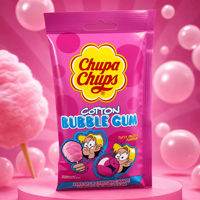 Chupa Chups Cotton Candy Bubble Gum 11g