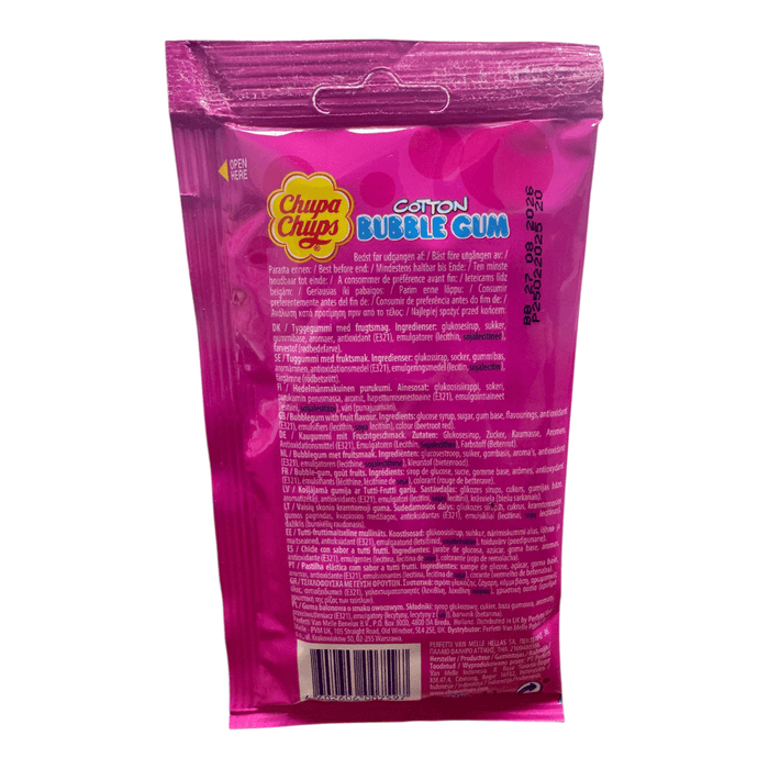 Chupa Chups Cotton Candy Bubble Gum 11g