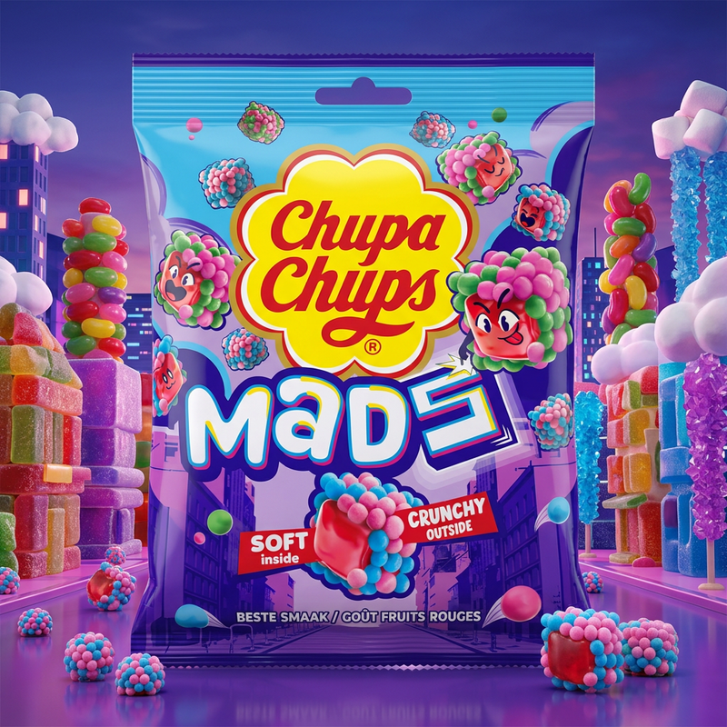 Chupa Chups MADS Berries Share Bag (IMPORT) 115g