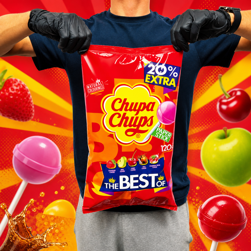 Chupa Chups The Best Of Lollipops 120 Piece 1440g