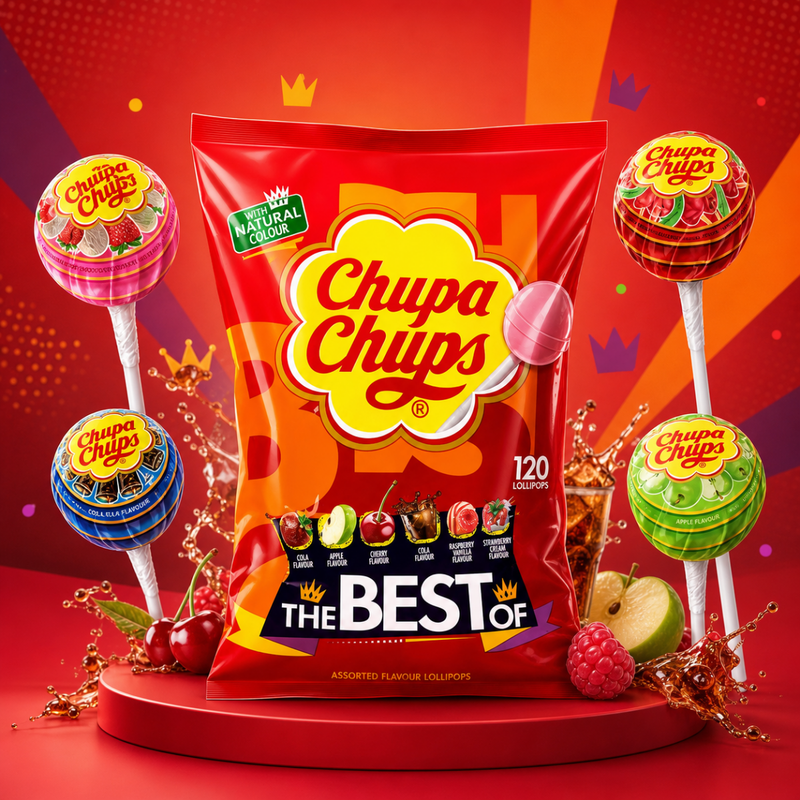 Chupa Chups The Best Of Lollipops 120 Piece 1440g