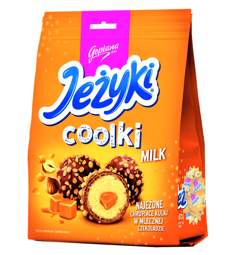 Coolki Hazelnut Topped Cream & Caramel Chocolate Wafers 140g - Happy Candy UK LTD