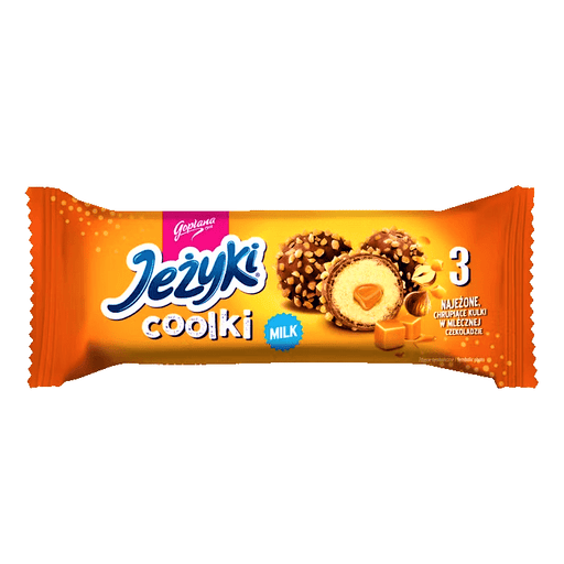 Coolki Hazelnut Topped Cream & Caramel Chocolate Wafers 35g - Happy Candy UK LTD