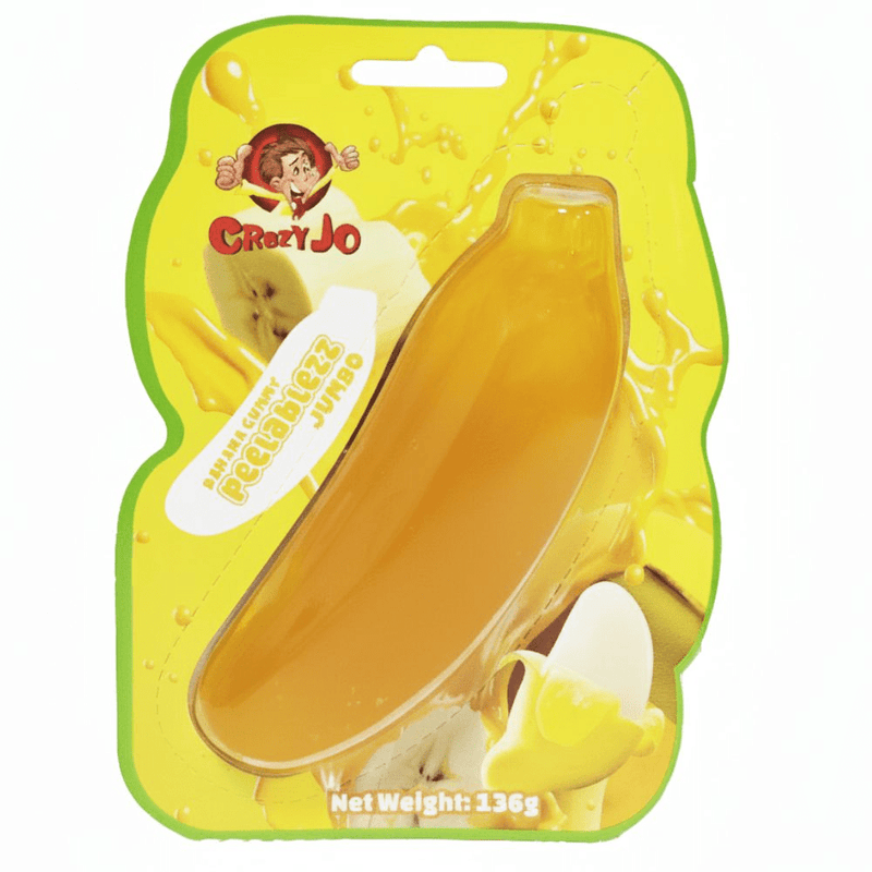 Crazy Jo Peelablezz Jumbo Banana Gummy 136g