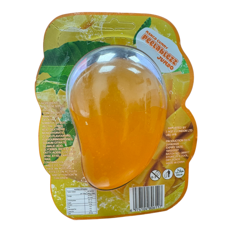 Crazy Jo Peelablezz Jumbo Mango Gummy 136g