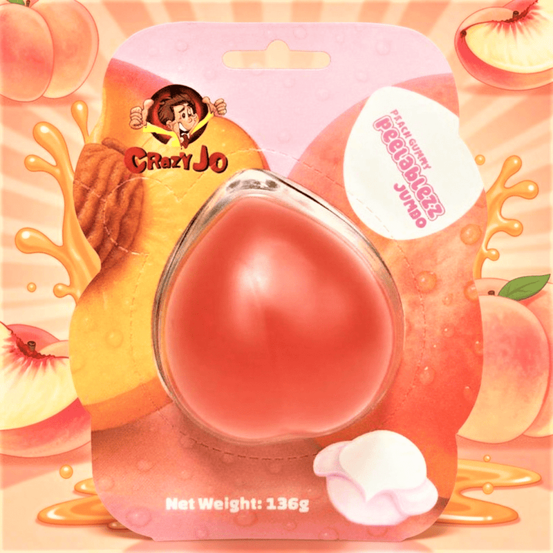 Crazy Jo Peelablezz Jumbo Peach Gummy 136g