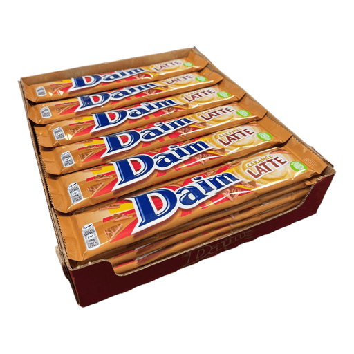 Daim CARAMEL LATTE Duo Chocolate Bar (SWEDEN) BULK RETAIL BOX 36X56g