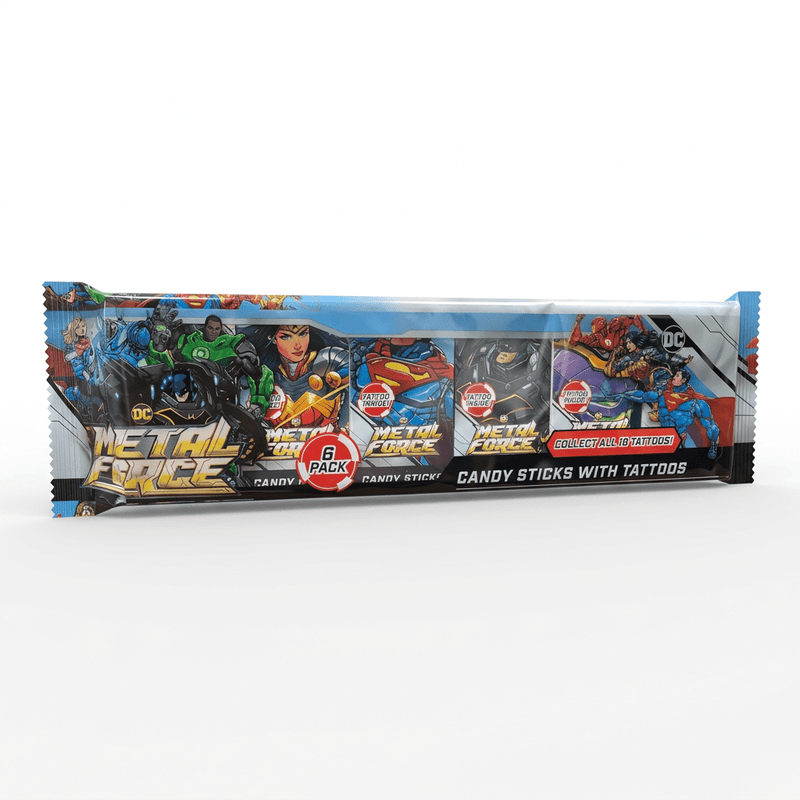 DC METAL FORCE Candy Sticks 6 Pack (6x12g) 72g