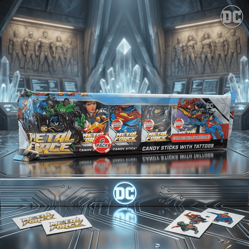 DC METAL FORCE Candy Sticks 6 Pack (6x12g) 72g