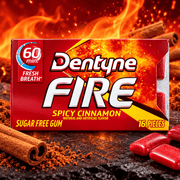 Dentyne FIRE SPICY CINNAMON 16 Piece Sugar Free Chewing Gum (USA) 24g