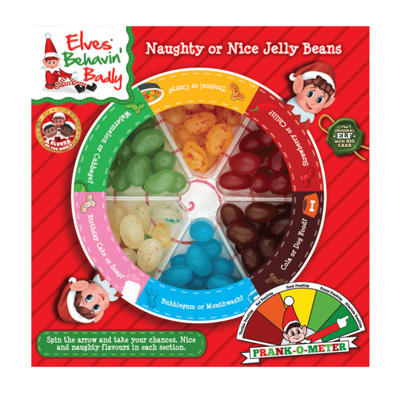 Elves Behavin' Badly Naughty or Nice Jelly Bean Game 100g