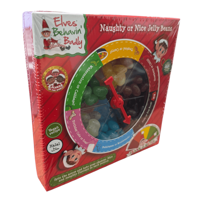 Elves Behavin' Badly Naughty or Nice Jelly Bean Game 100g