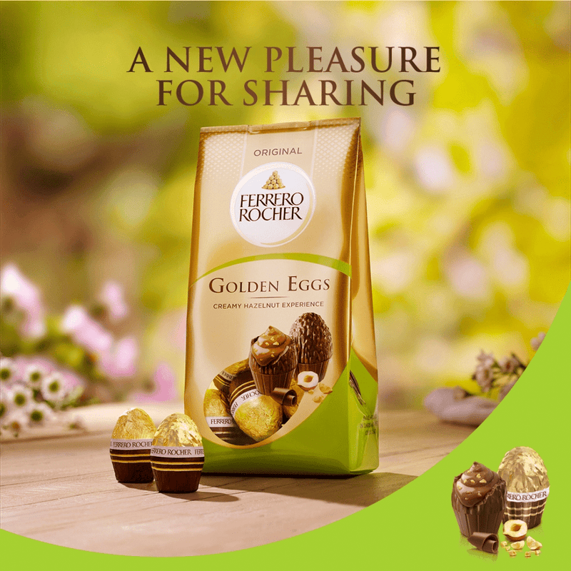 Ferrero Rocher Original Golden Eggs Bag 90g - Happy Candy UK LTD
