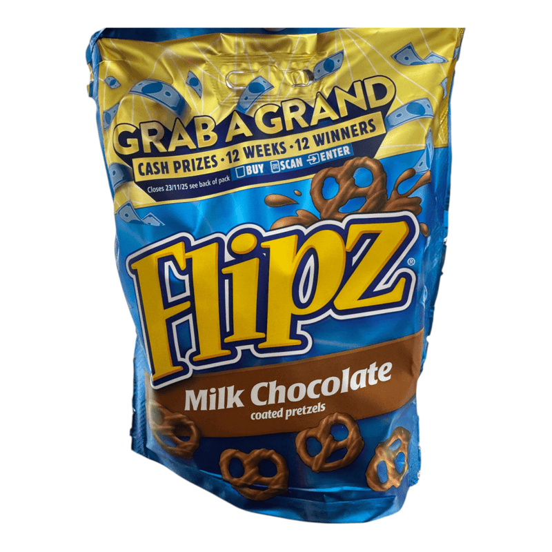 Flipz Milk Chocolate Coated Pretzel Snacks 90g