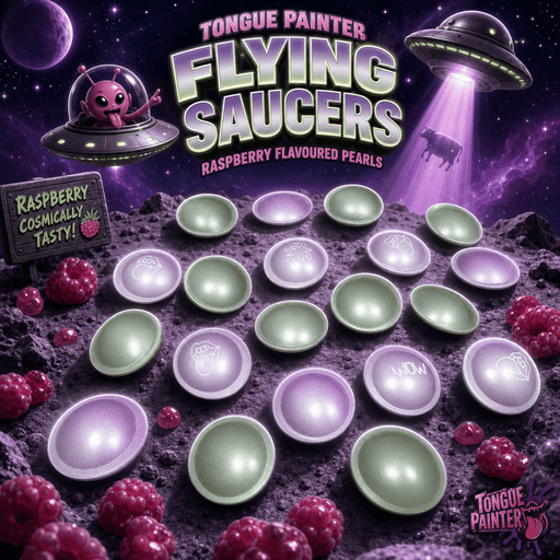 Flying Saucers UFO TONGUE PAINTER PEARLS Candy 20 Pack