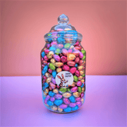 Foil Wrapped EASTER Mini Eggs Jar (500 Eggs 2.7kg) - Happy Candy UK LTD