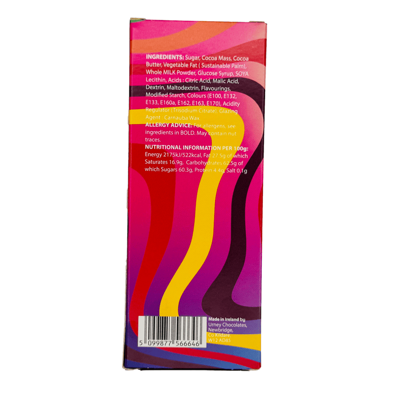 Freeze Dried Kandy RAINBOW CRUNCH Chocolate Bar 115g - Happy Candy UK LTD