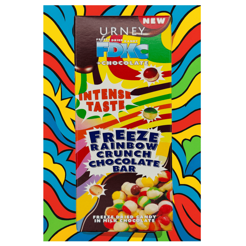 Freeze Dried Kandy RAINBOW CRUNCH Chocolate Bar 115g - Happy Candy UK LTD