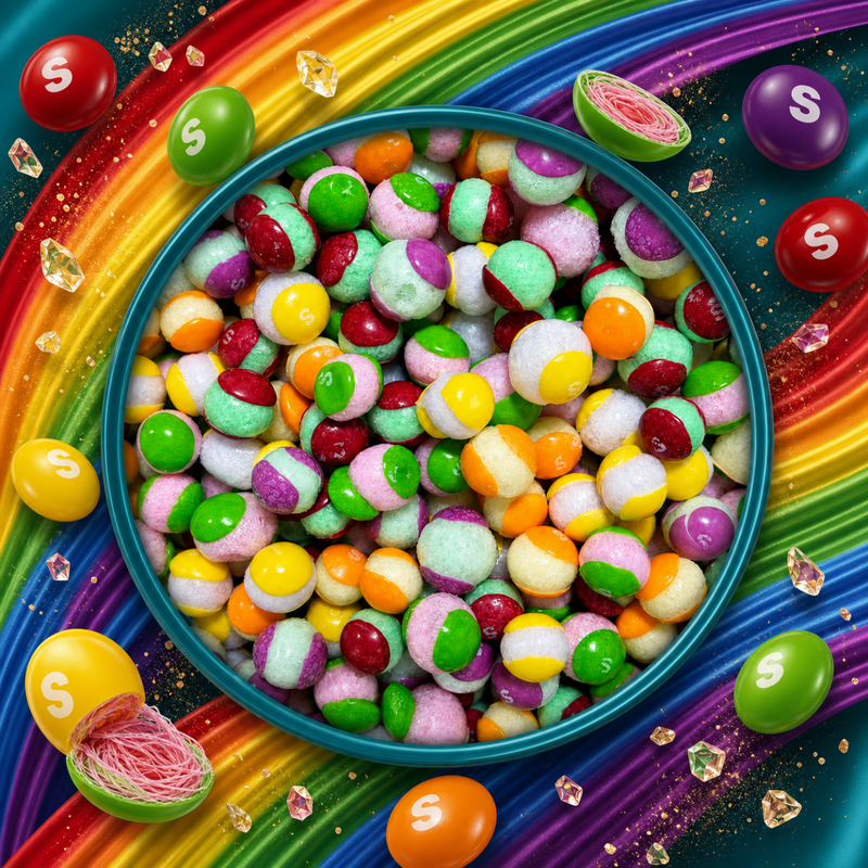 Freeze Dried Skittlez FLAVOUR FLIP 40 Piece Pouch