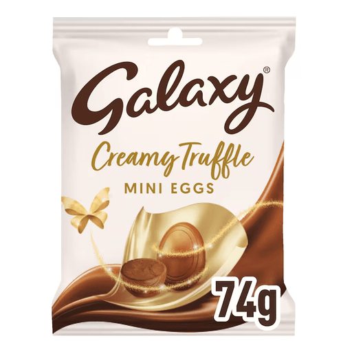 Galaxy Creamy Truffle Milk Chocolate Easter Mini Eggs Bag 74g