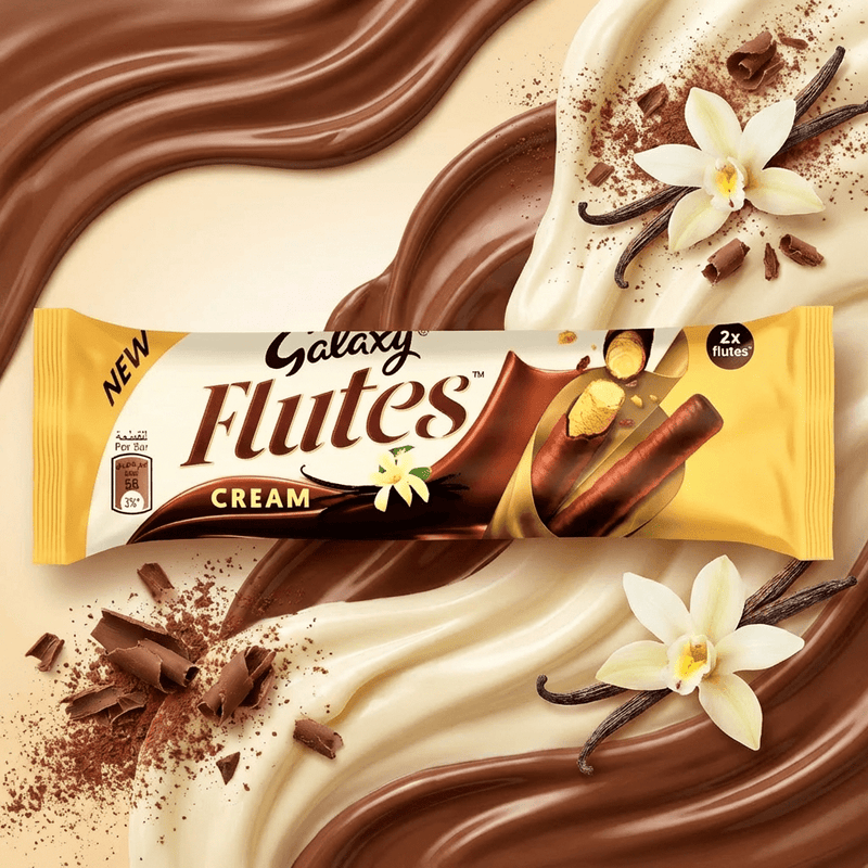 Galaxy Flutes Vanilla CREAM Crispy Rolls (IMPORT) 22.5g