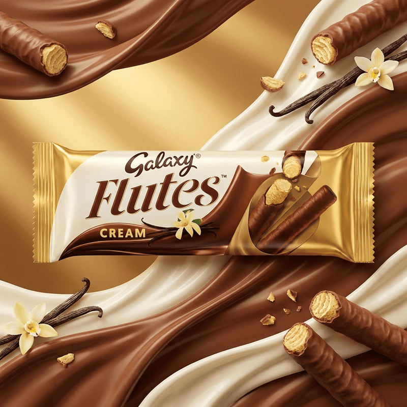 Galaxy Flutes Vanilla CREAM Crispy Rolls (IMPORT) 22.5g