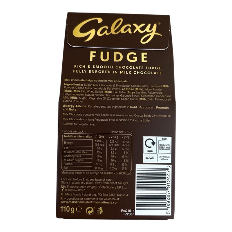 Galaxy Fudge Gift Box 110g - Happy Candy UK LTD