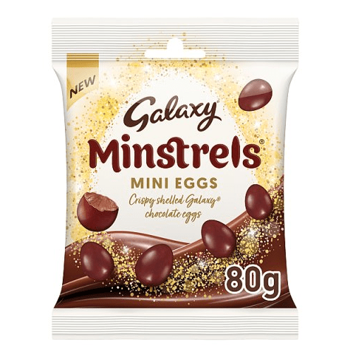 Galaxy Minstrels Milk Chocolate Mini Eggs Bag 80g