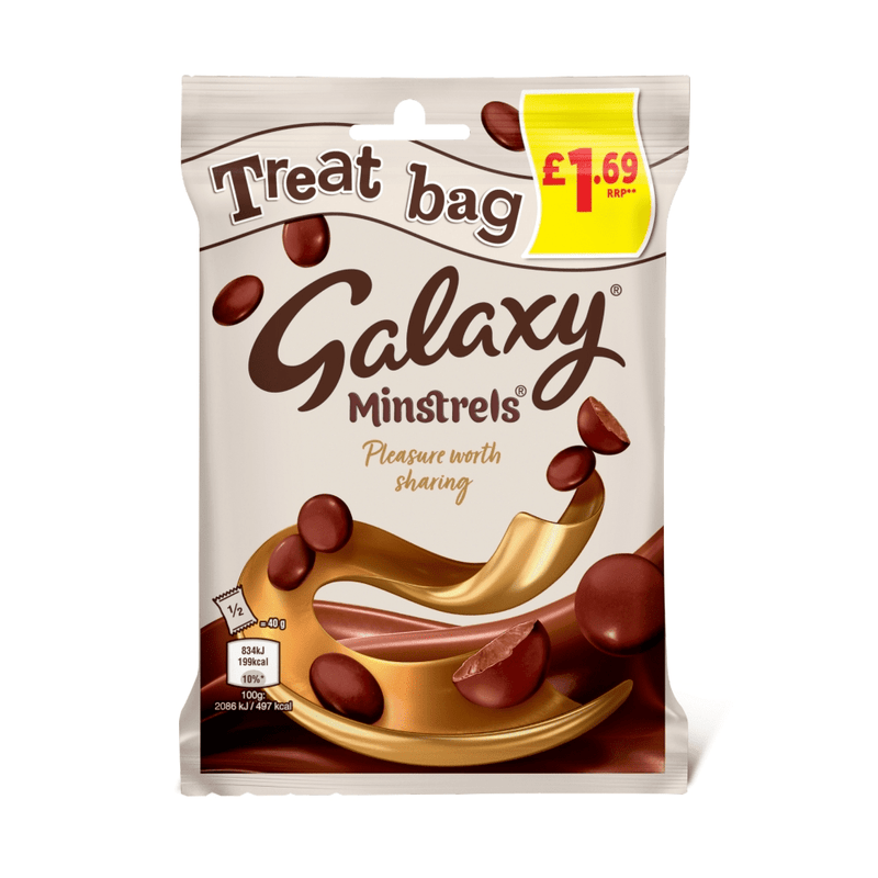 Galaxy Minstrels Milk Chocolate Treat Bags 80g