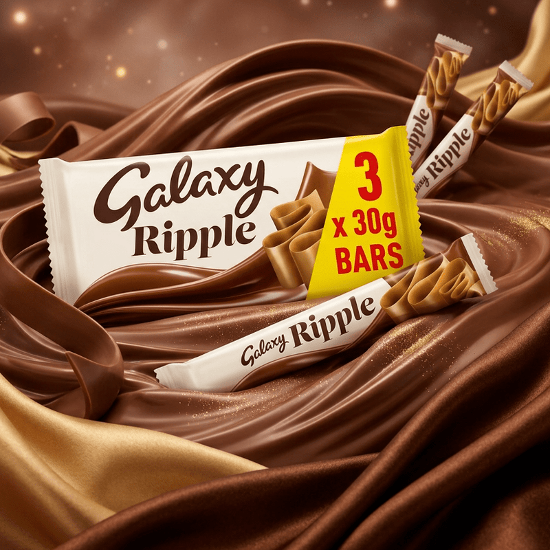 Galaxy Ripple Milk Chocolate Bars Multipack (90g)