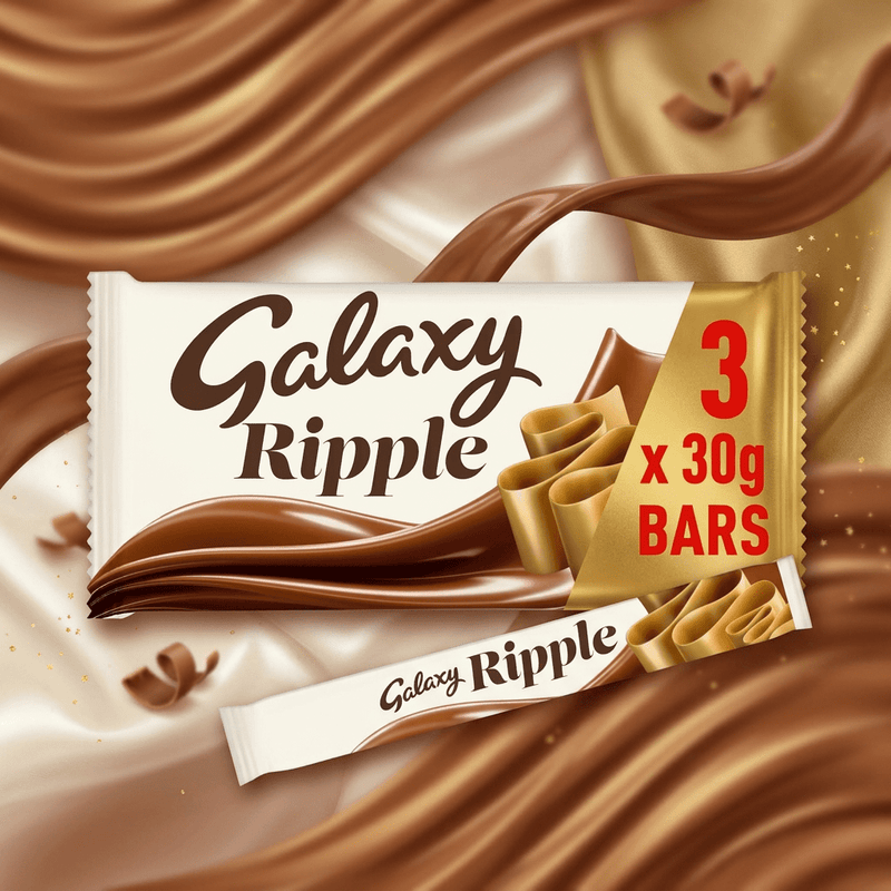 Galaxy Ripple Milk Chocolate Bars Multipack (90g)