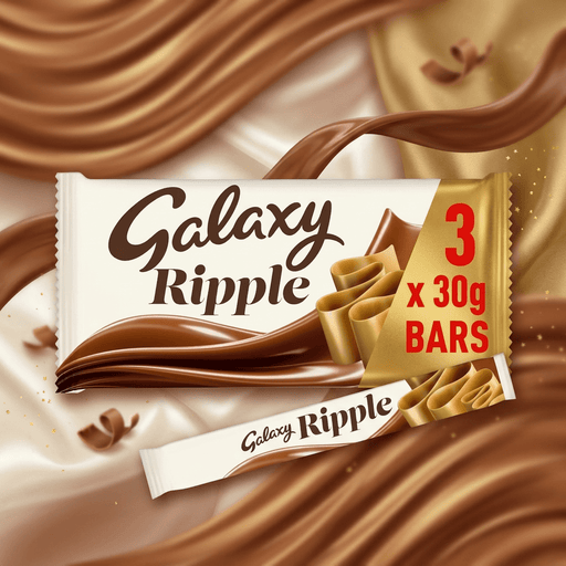 Galaxy Ripple Milk Chocolate Bars Multipack (90g)