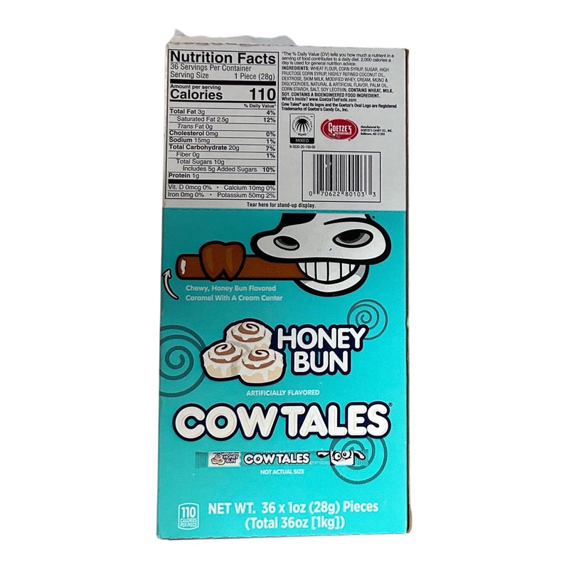 Goetze's Honey Bun Cow Tales (USA) 28g - Happy Candy UK LTD