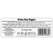 Golden Gum Nuggets Tutti Frutti Bubblegum Bag 28g