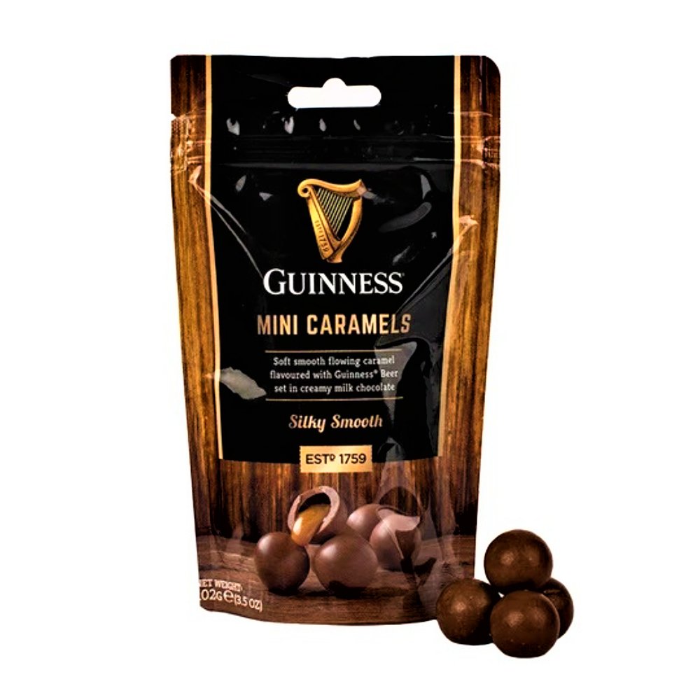 Guinness Milk Chocolate Mini Caramels Pouch 102g — Happy Candy UK LTD