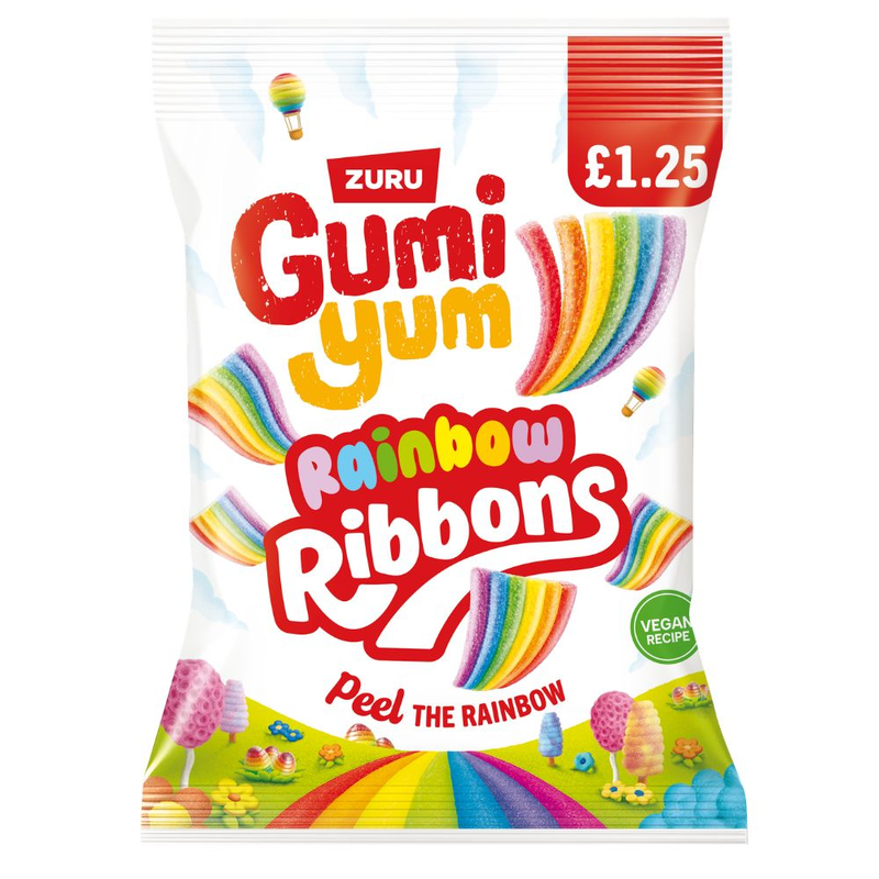 Gumi Yum Rainbow Ribbons Candy Bag 120g
