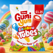 Gumi Yum Rainbow Tubes Candy Bag 120g