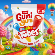 Gumi Yum Rainbow Tubes Candy Bag 120g